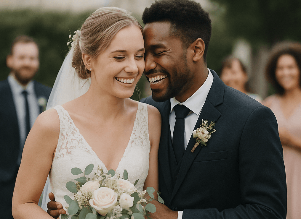Photo de groupe mariage Eva & Brian